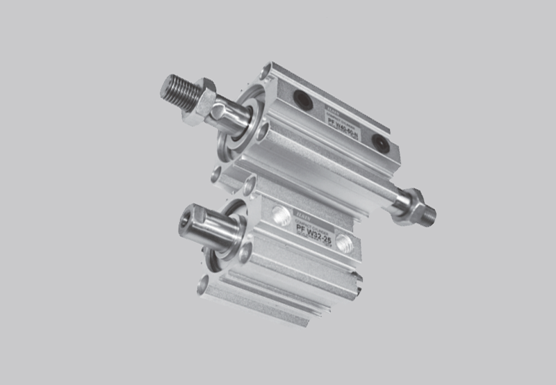 PF W，PFD W 薄型气缸标准型,复动双杆(无...